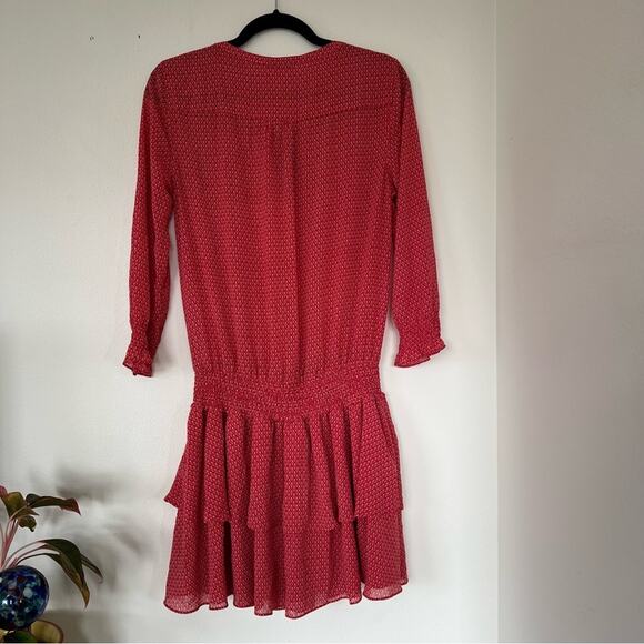 Scotch & Soda Tres Jolie Red Patterned Mini Dress - Picture 8 of 8